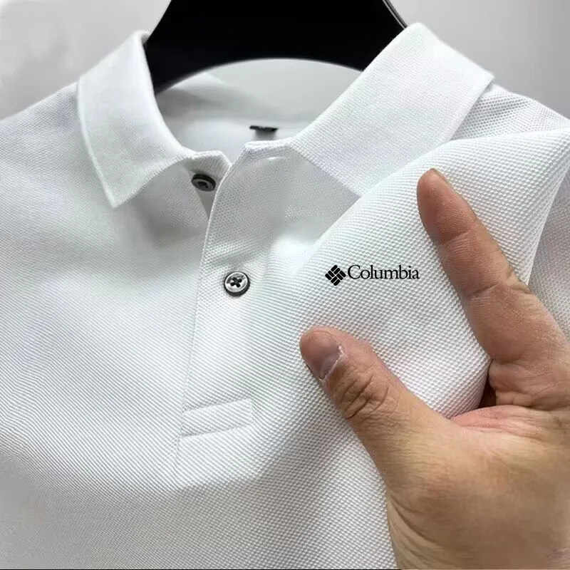 Polo Shirt Pique - Men'sSummerShort-SleeveSolidColorCasuaPoloShirwithRelaxed Fit andFashionable Breathable Design, Featuring