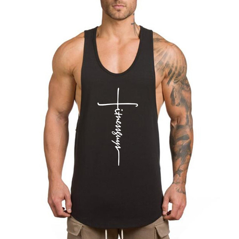 Tank Top Muscle - Fitness Guys Running Vests Men Bodybuilding