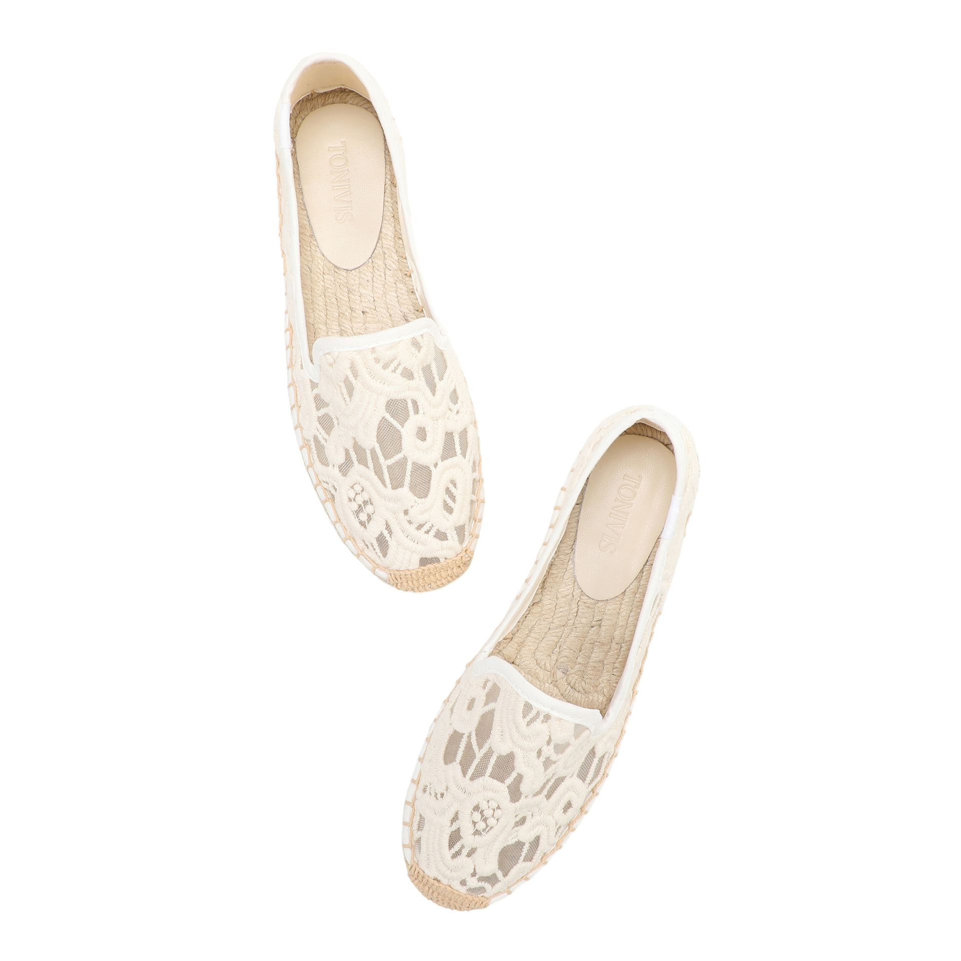Espadrille Slip On - Women Lace Espadrilles Flats Slip On