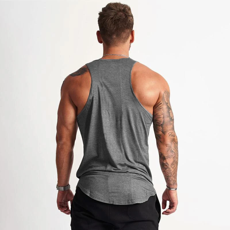 Summer Men Running Vests Plain - Tank Top Muscle 评论和价格
