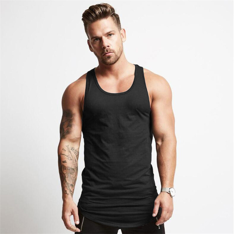 Summer Men Running Vests Plain - Tank Top Muscle 评论和价格