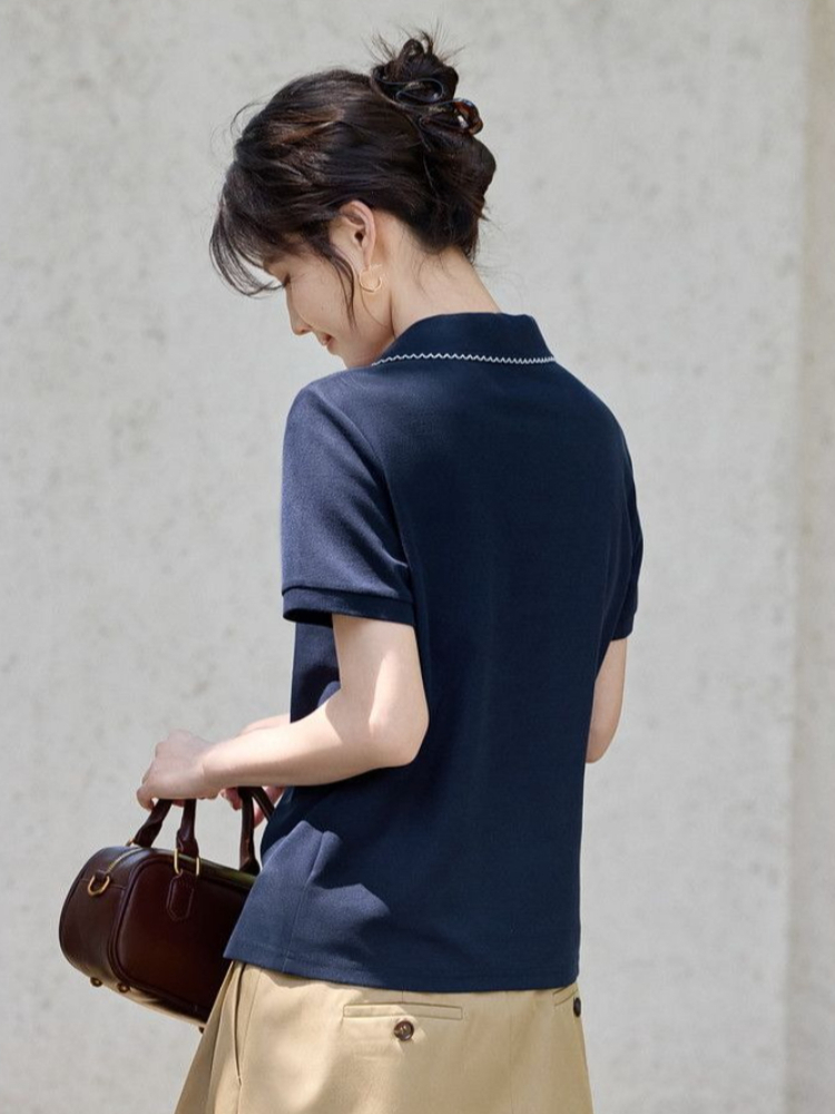 Women's Slim Fit Figure Flatte - Polo Shirt Pique 评论和价格