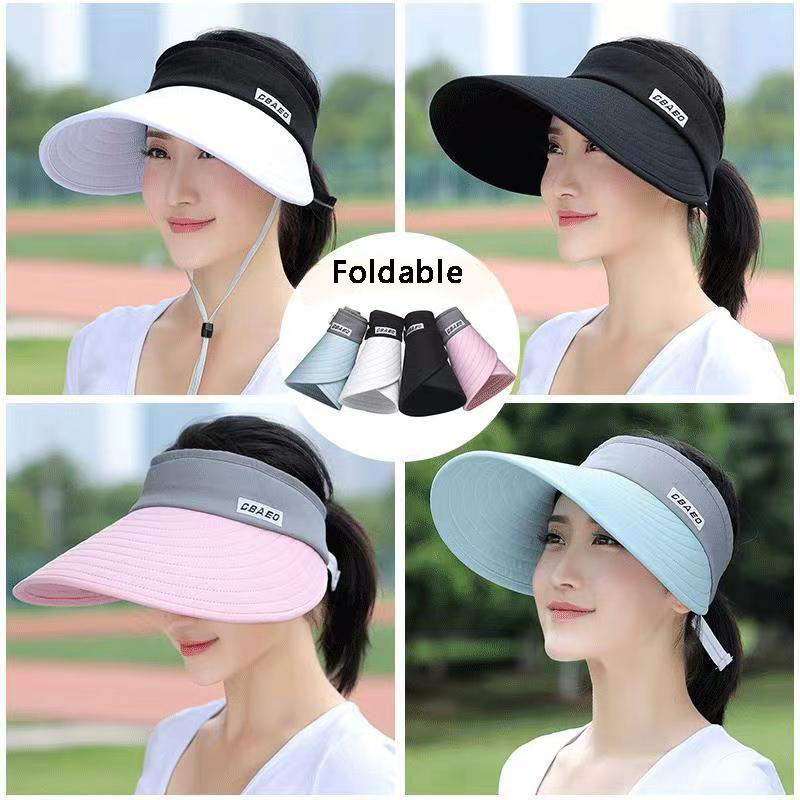 2024 NEW women summer sun viso - Packable Hat Nylon 评论和价格