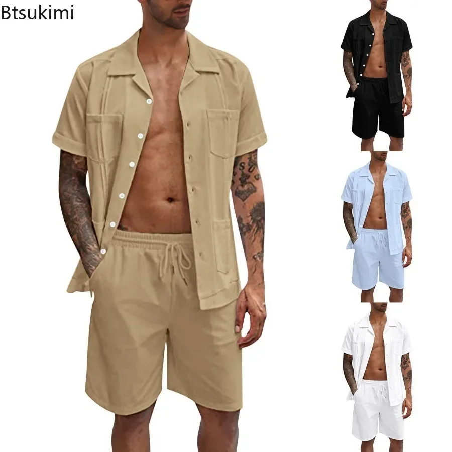 New Men's Summer Casual Sport  - Short Linen Drawstring 评论和价格