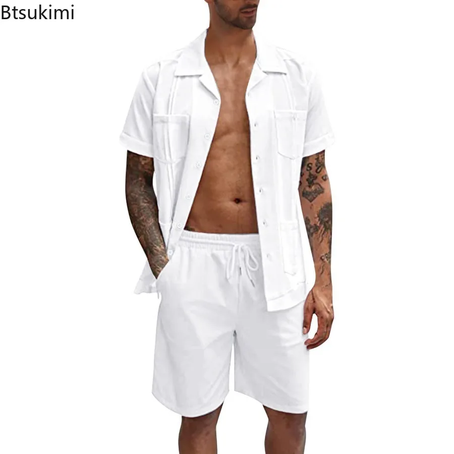 New Men's Summer Casual Sport  - Short Linen Drawstring 评论和价格