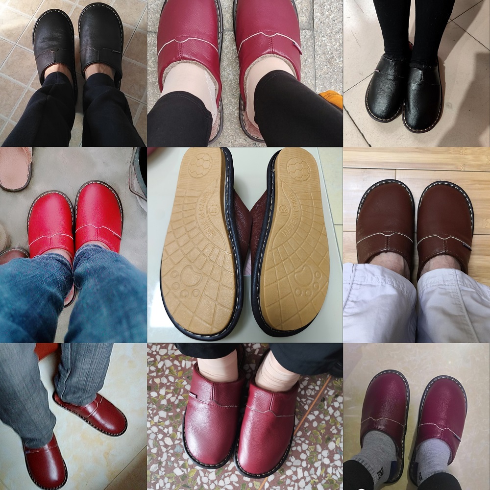 Brand Home Leather Slippers Me - Flip Flop Leather Men 评论和价格