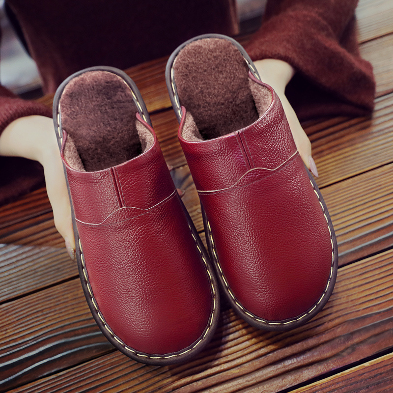 Brand Home Leather Slippers Me - Flip Flop Leather Men 评论和价格