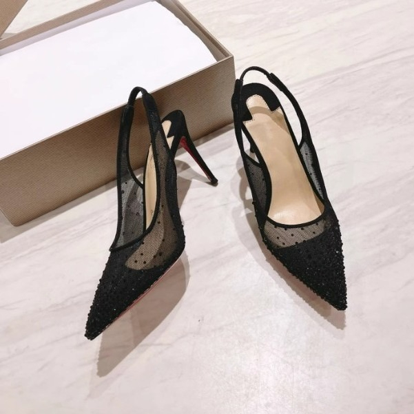 Mesh Rhinestone Rear Empty Sti - Casual Sandal Leather 评论和价格