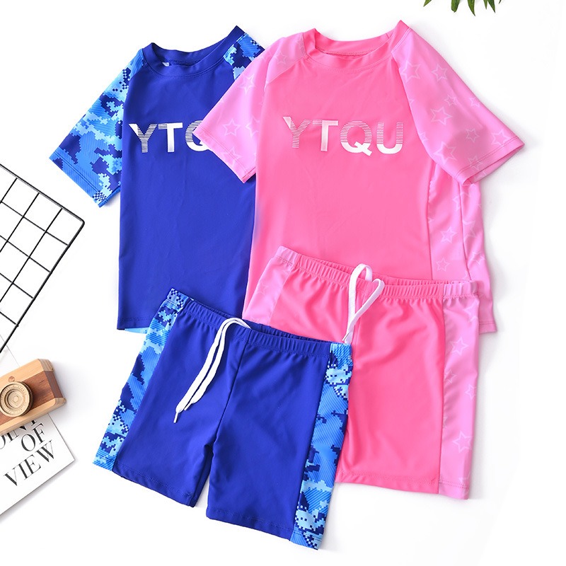 2026 Children's Two-piece Swim - Swim Trunk Quick Dry 评论和价格