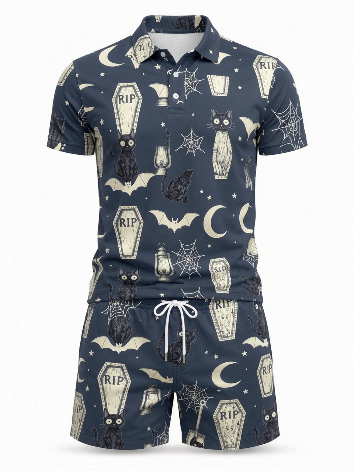 Mens Short Sleeve Polo Shirt a - Resort Shirt Floral 评论和价格