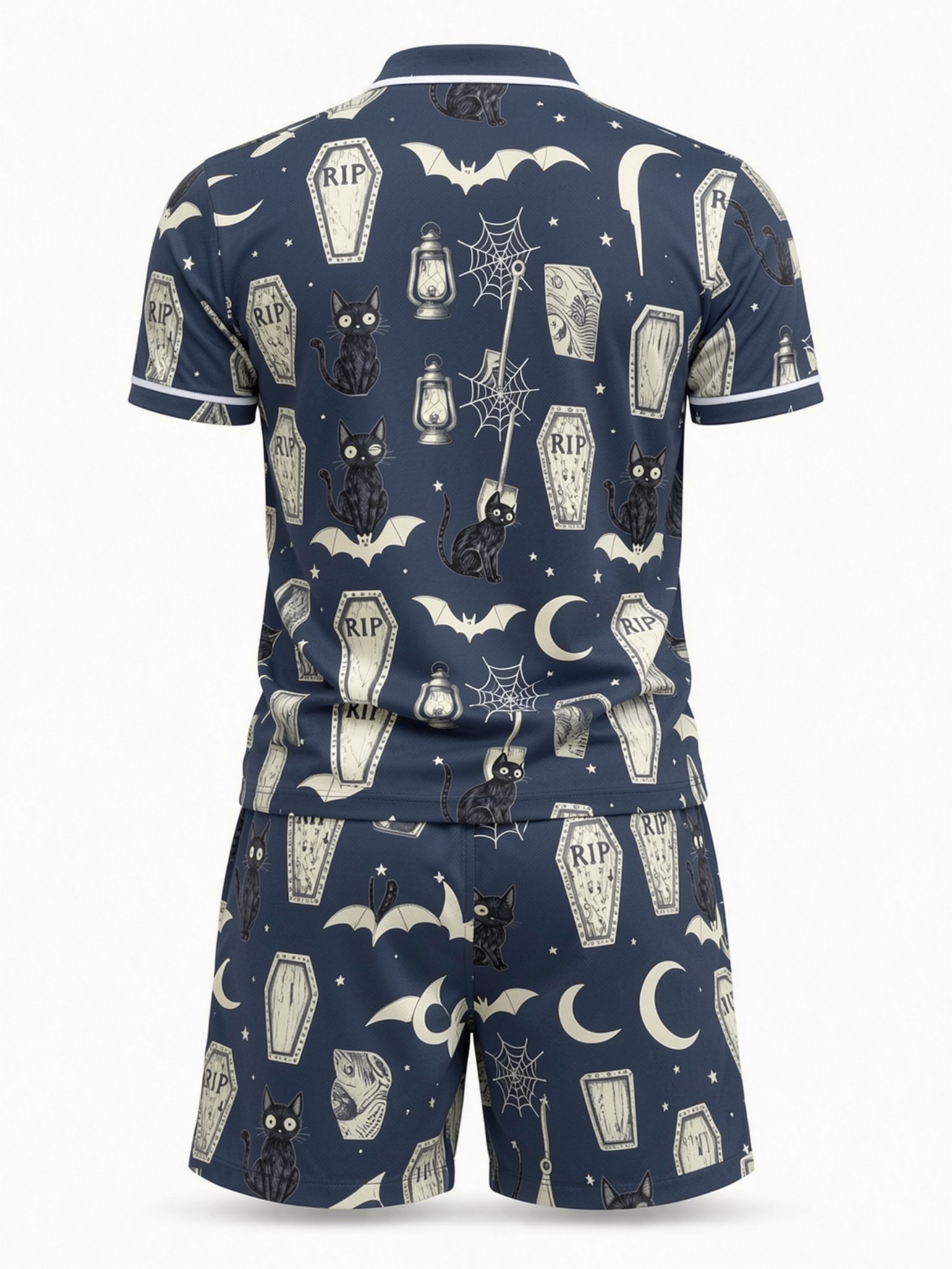 Mens Short Sleeve Polo Shirt a - Resort Shirt Floral 评论和价格
