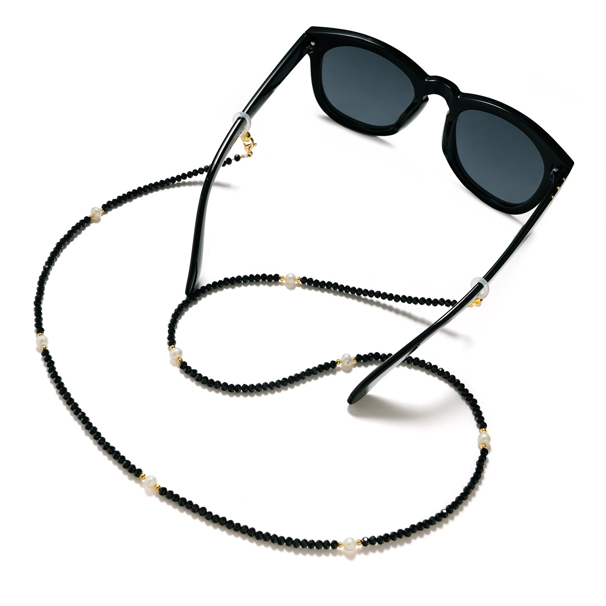 Pearl Crystal Glasses Chain wo - Sunglass Retainer Cord 评论和价格