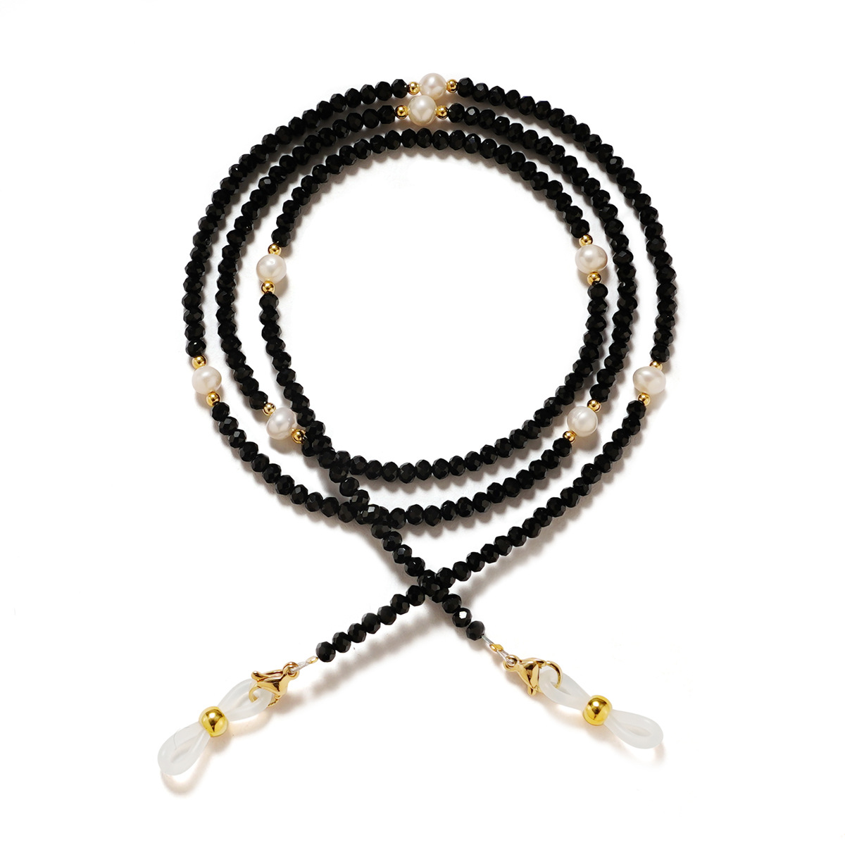 Pearl Crystal Glasses Chain wo - Sunglass Retainer Cord 评论和价格