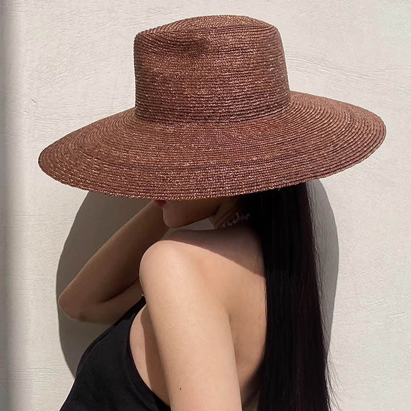 Large Brim Panama Straw Hat Fo - Bucket Hat Straw 评论和价格