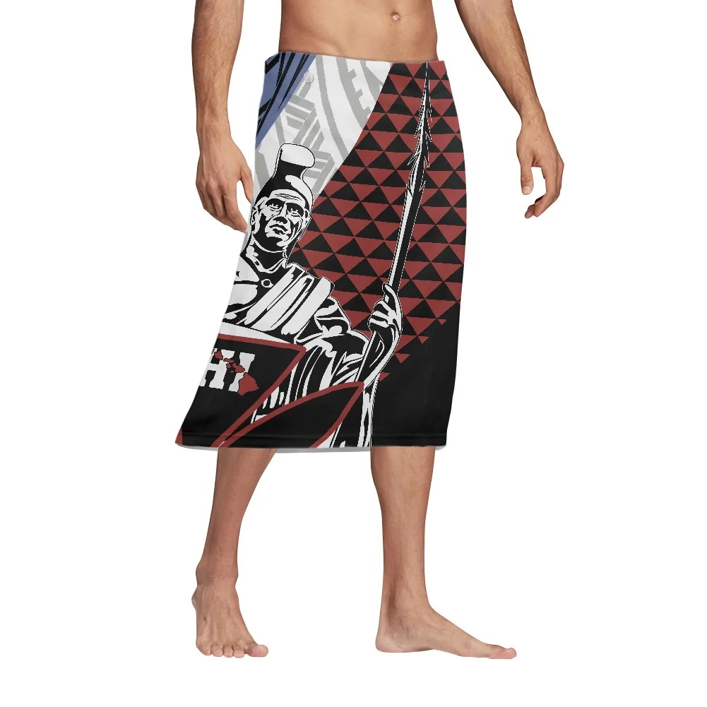 Polynesian Tribal Tattoo Print - Sarong Men Wrap 评论和价格