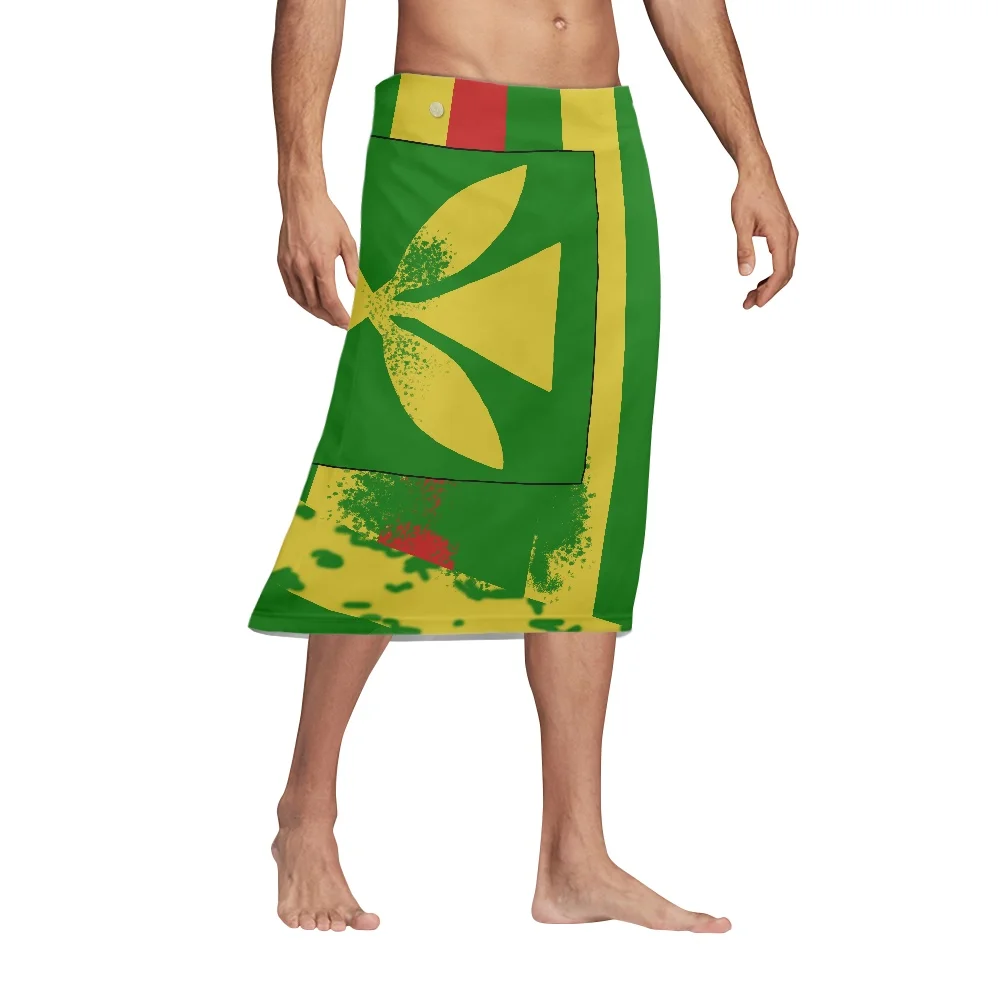 Polynesian Tribal Tattoo Print - Sarong Men Wrap 评论和价格