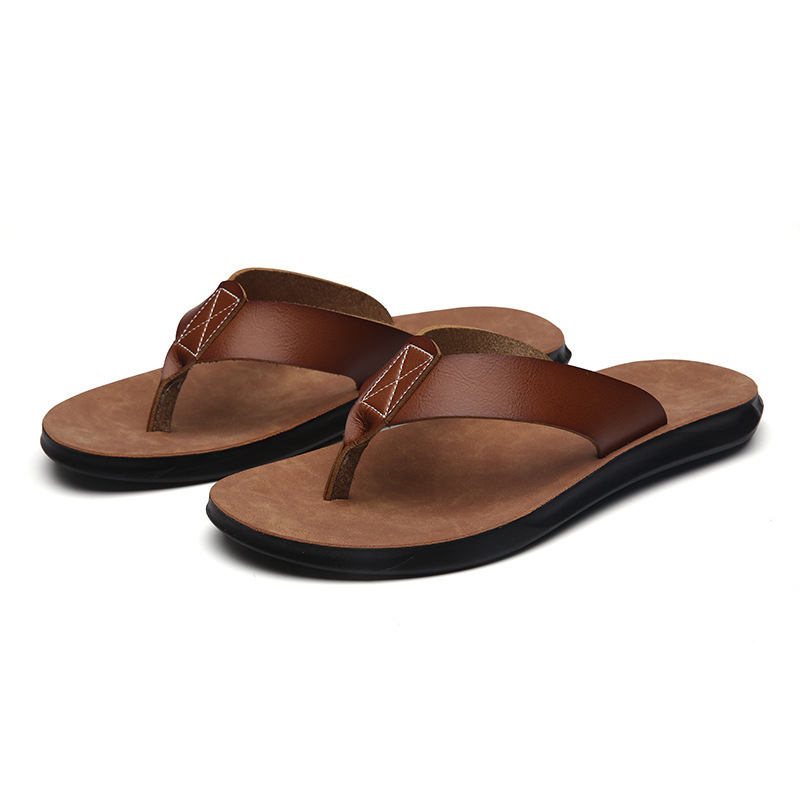 38-47 New Italian Leather Flip - Flip Flop Leather Men 评论和价格