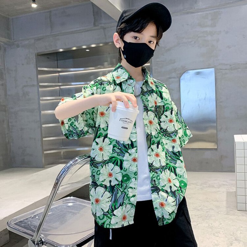 Boys' Floral Shirt Summer Set  - Resort Shirt Floral 评论和价格