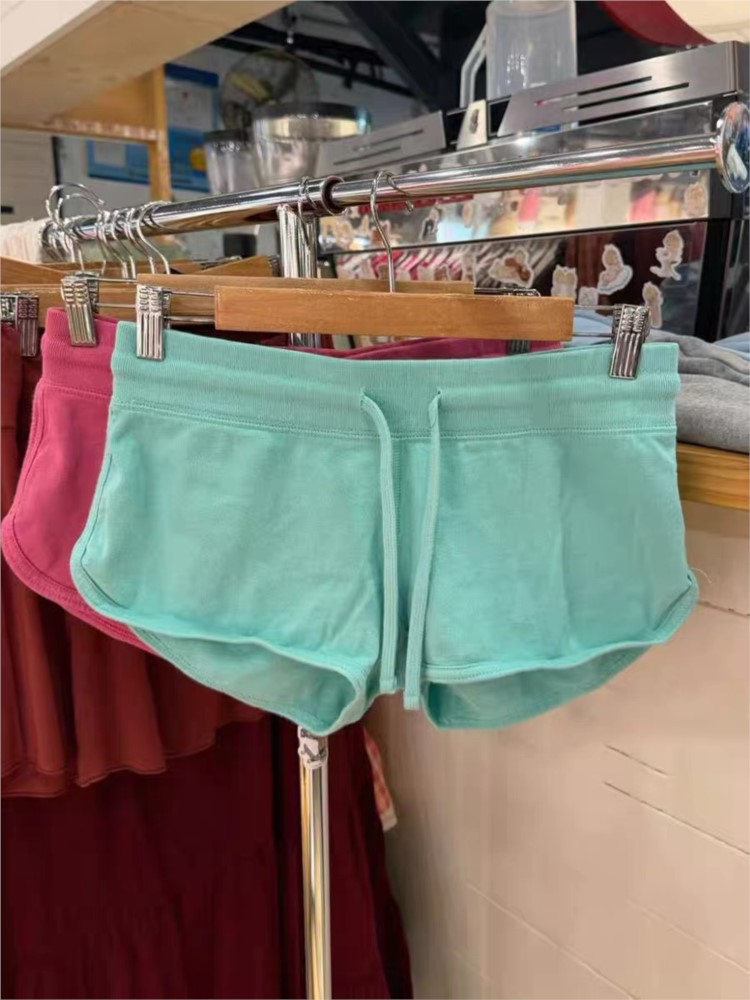 Sweet Candy Colors Cotton Shor - Short Linen Drawstring 评论和价格