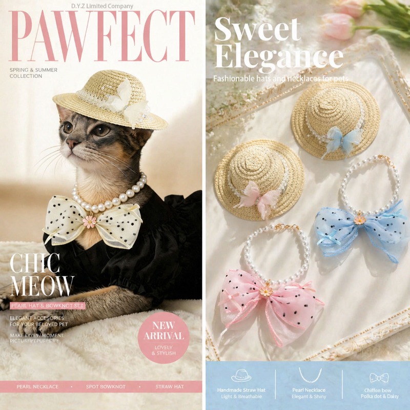 Cute Summer Pet Straw Bucket H - Bucket Hat Straw 评论和价格