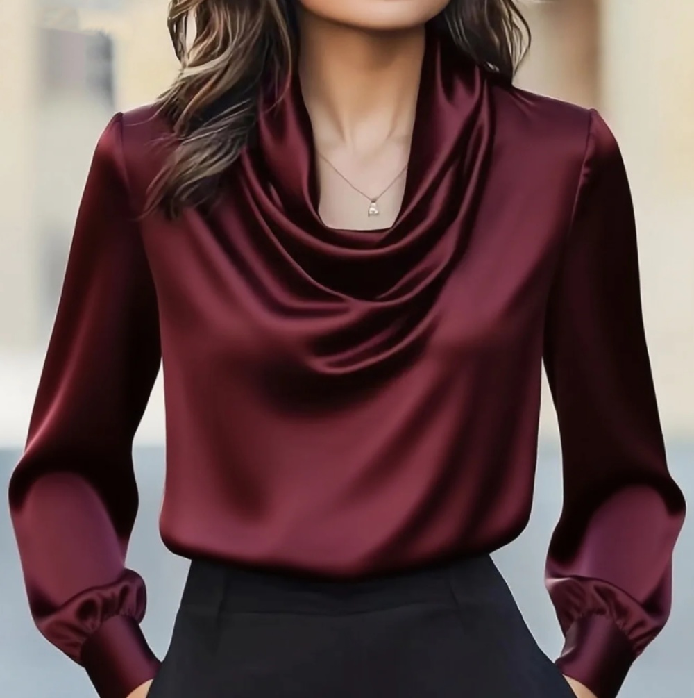 Autumn fashion elegant tempera - Shirt Camp Collar 评论和价格