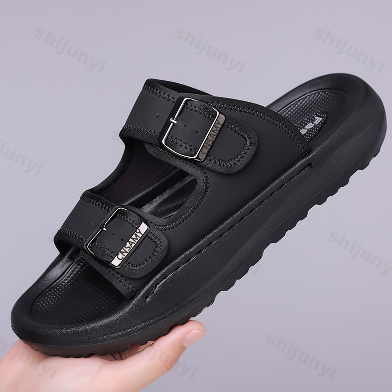 Men's Slippers 2025 Summer Bre - Flip Flop Leather Men 评论和价格