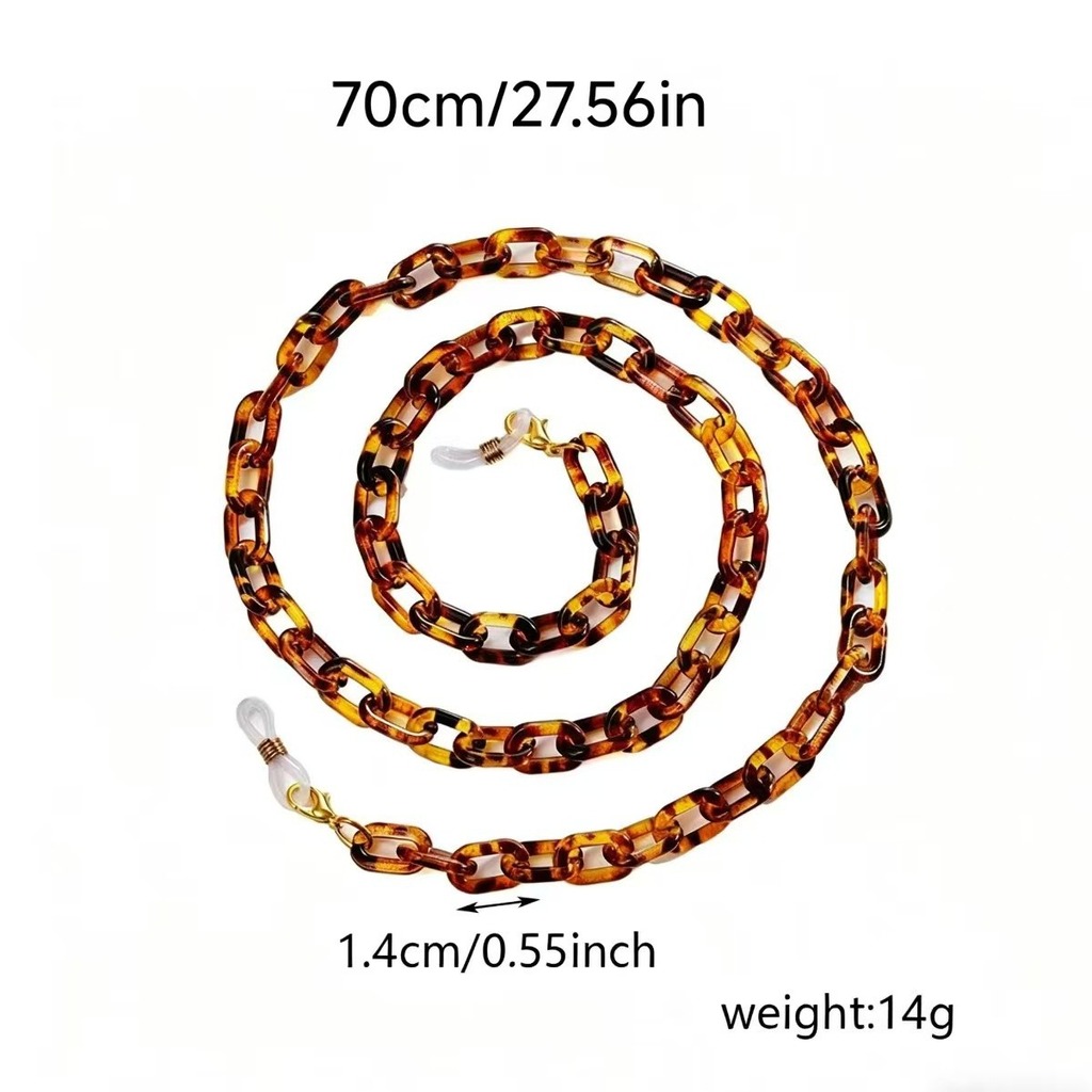KLASSNUM Multicolor Brown Acry - Sunglass Retainer Cord 评论和价格