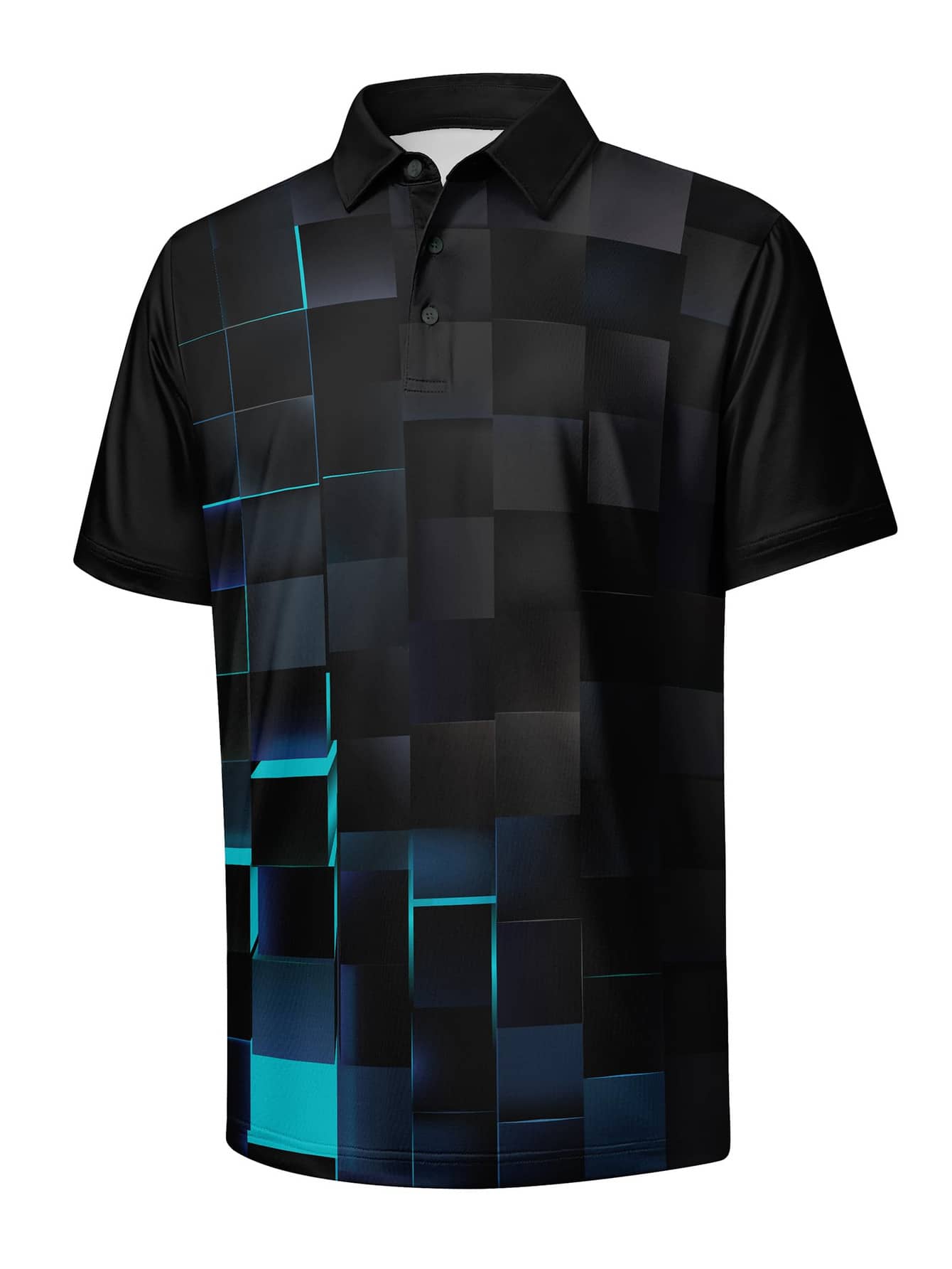 Active Mens Classic Cyan Blue  - Polo Shirt Pique 评论和价格