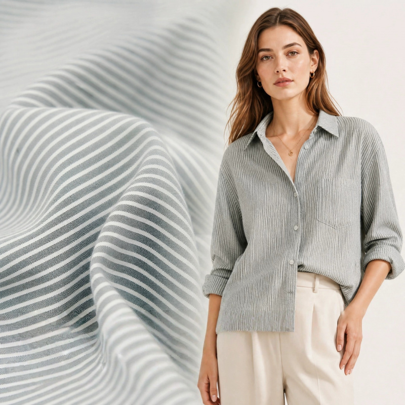 Japanese-style gray-white fine - Linen Shirt Breathable 评论和价格