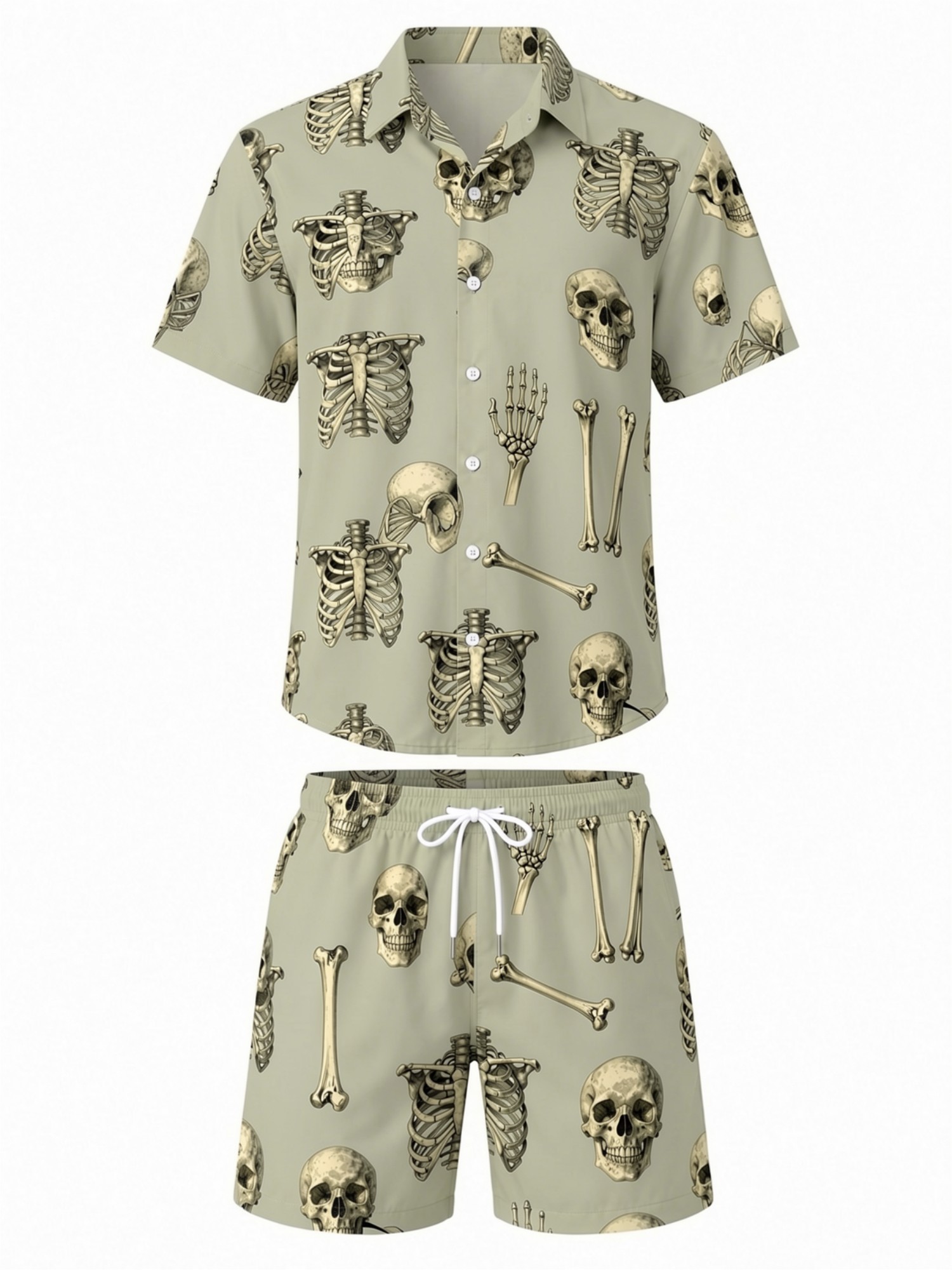 Mens Floral Short Sleeve Shirt - Resort Shirt Floral 评论和价格