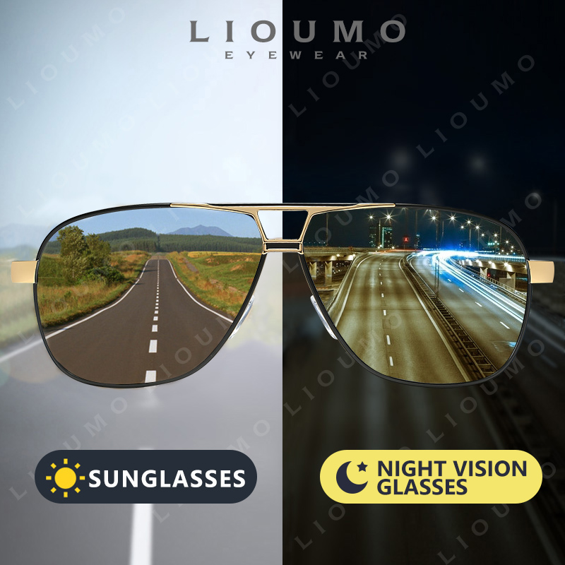 LIOUMO Aviation Sunglasses Men - Sunglasses Aviator Polarized 评论和价格