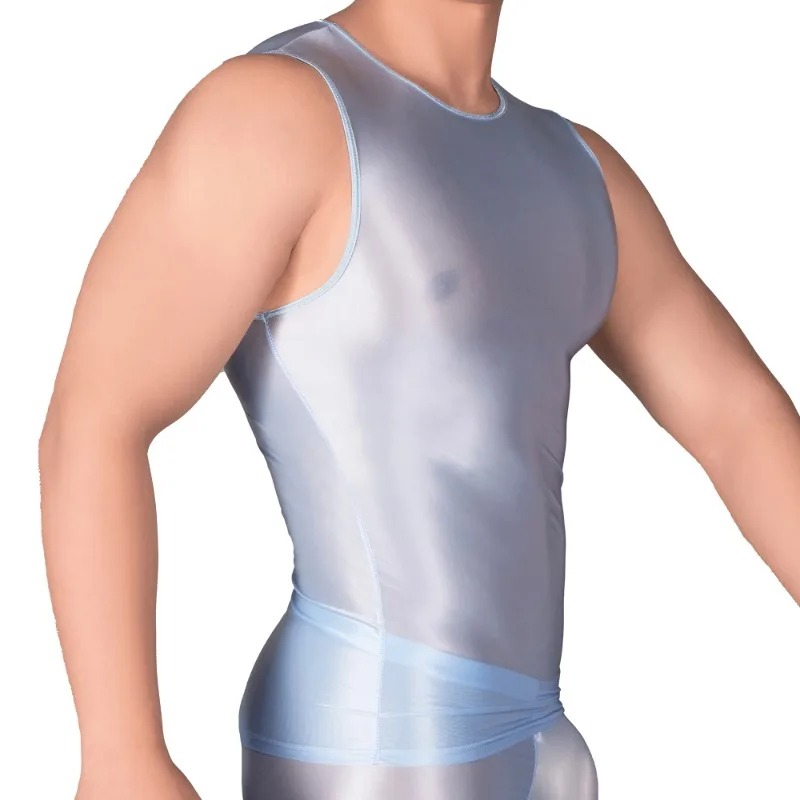 Solid Color Men's Slim Smooth  - Tank Top Muscle 评论和价格