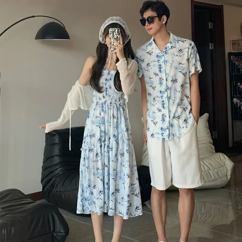 Resort Couple Look Parents and - Resort Shirt Floral 评论和价格