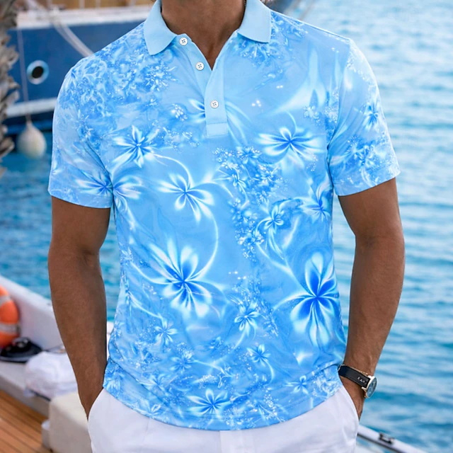 2026 Summer Resort‑Style Green - Resort Shirt Floral 评论和价格