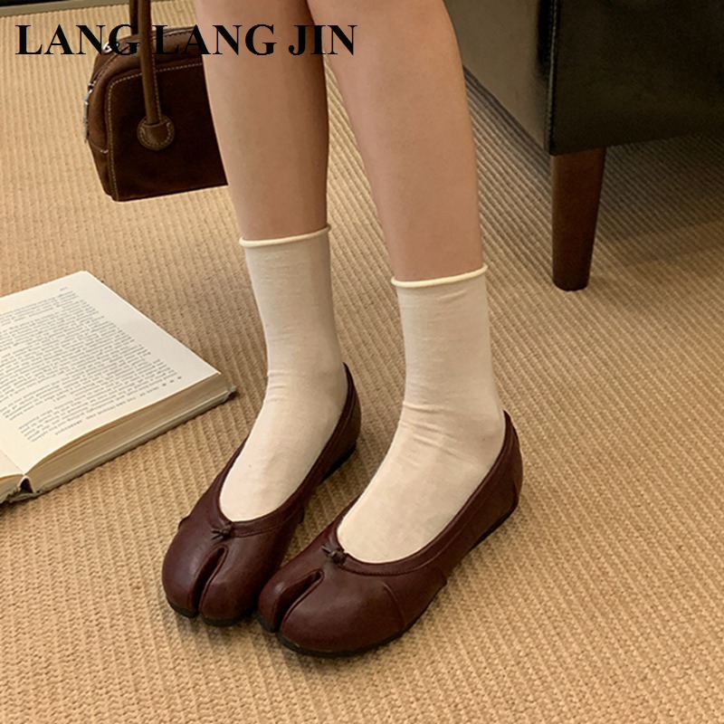 Spring Split Toe Women Ballet  - Espadrille Slip On 评论和价格