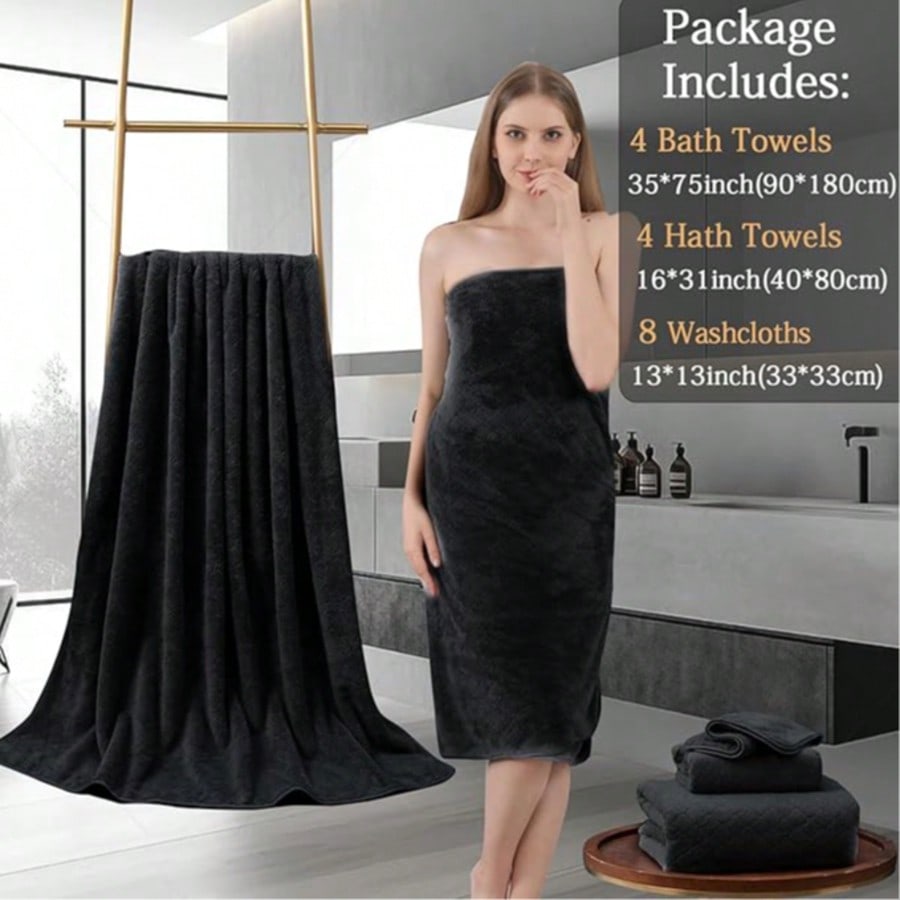 Oversized Bath Towel Set Luxur - Beach Towel Large 评论和价格