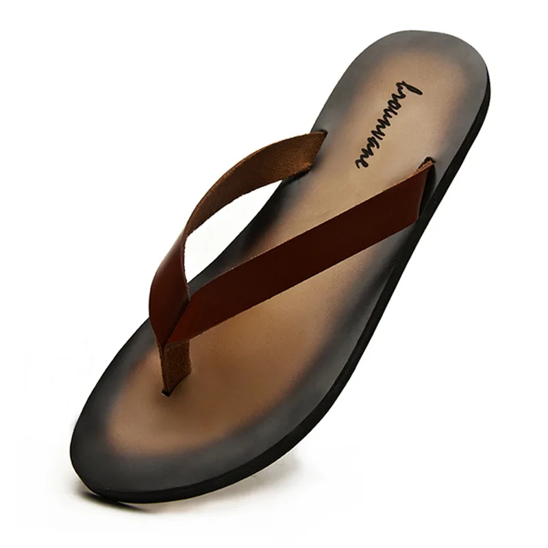 Classic Genuine Leather Mens S - Flip Flop Leather Men 评论和价格