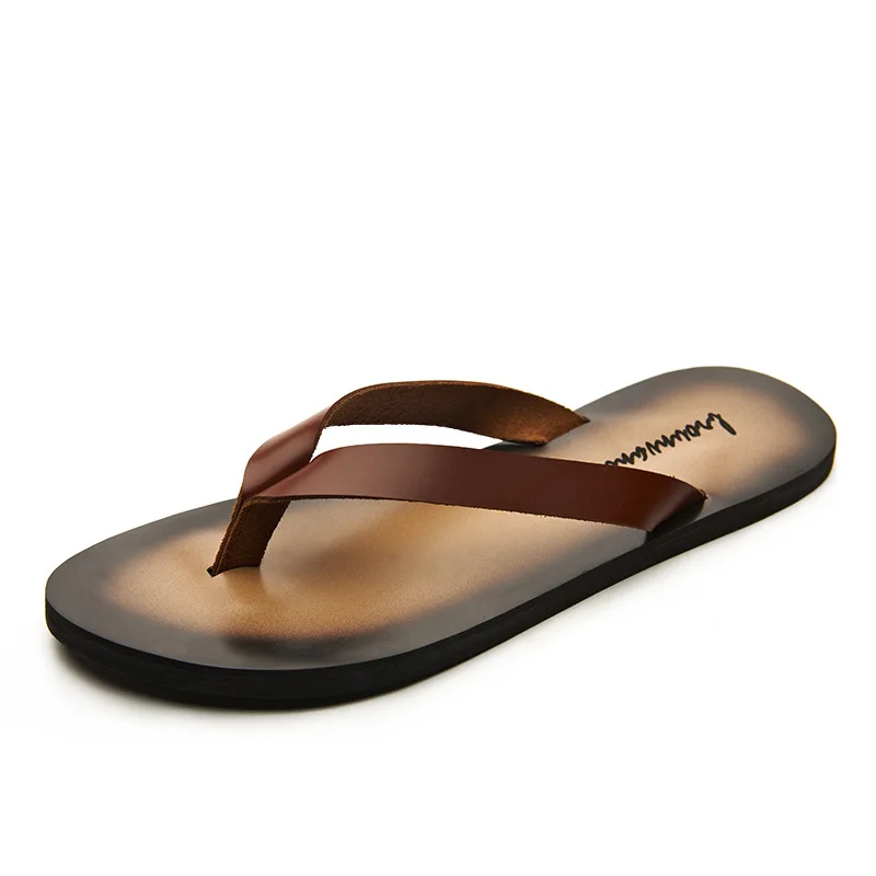 Classic Genuine Leather Mens S - Flip Flop Leather Men 评论和价格