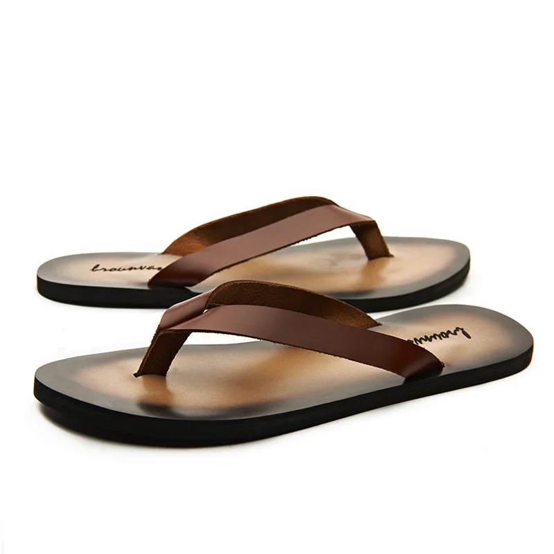 Classic Genuine Leather Mens S - Flip Flop Leather Men 评论和价格