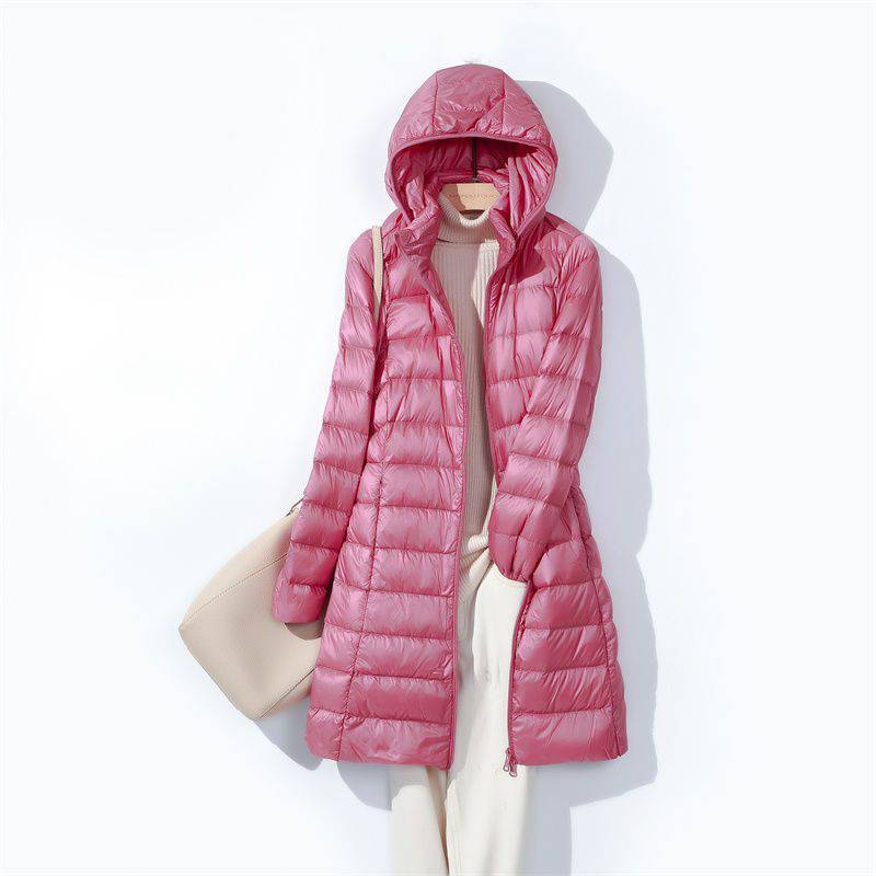 Women Long Puffer Jackets 2024 - Packable Hat Nylon 评论和价格