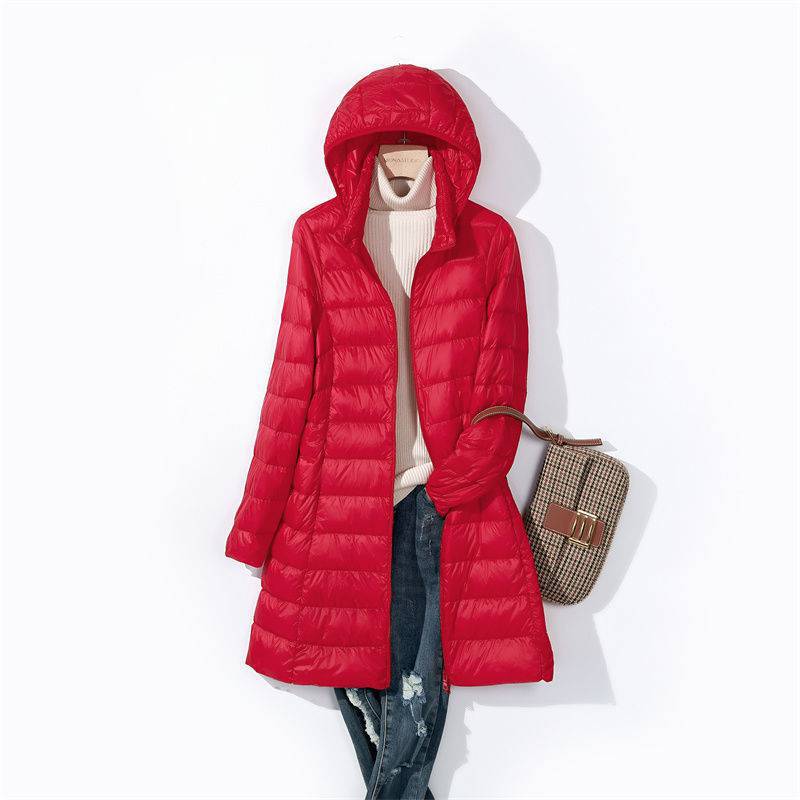 Women Long Puffer Jackets 2024 - Packable Hat Nylon 评论和价格