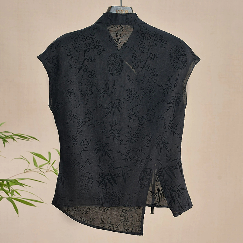 Retro Thin Shirt New Chinese S - Shirt Camp Collar 评论和价格