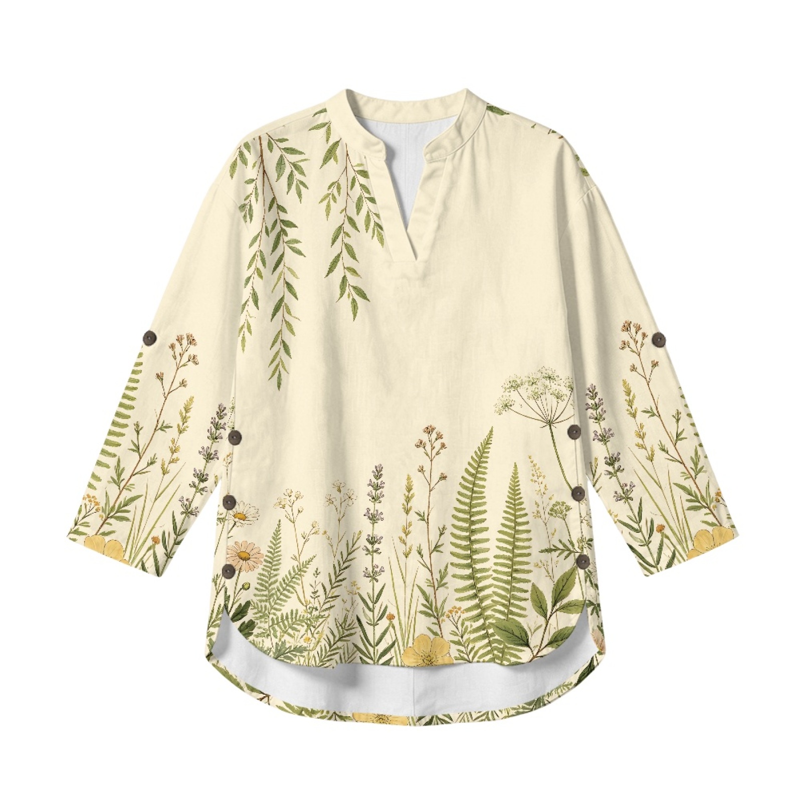 INSTANTARTS Women'S Linen V-Ne - Linen Shirt Breathable 评论和价格