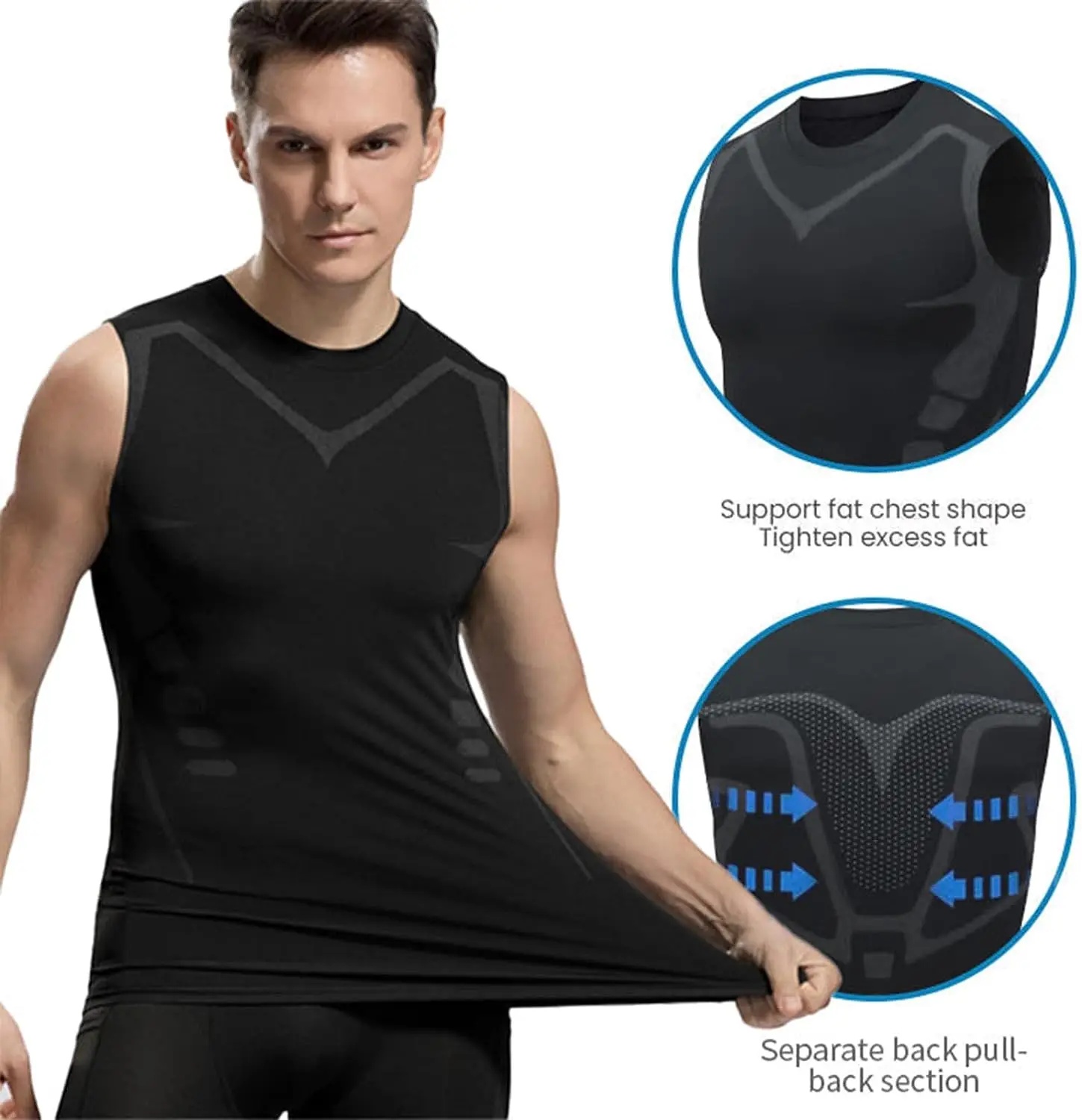 Compression Tank Top Mens Gym  - Tank Top Muscle 评论和价格