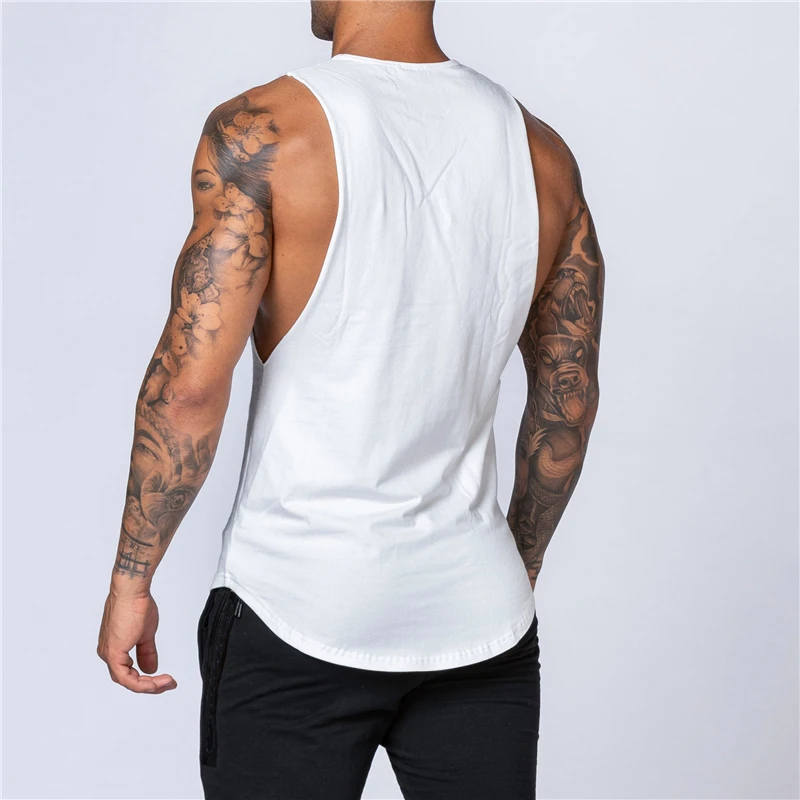 Summer Men Cotton Breathable S - Tank Top Muscle 评论和价格