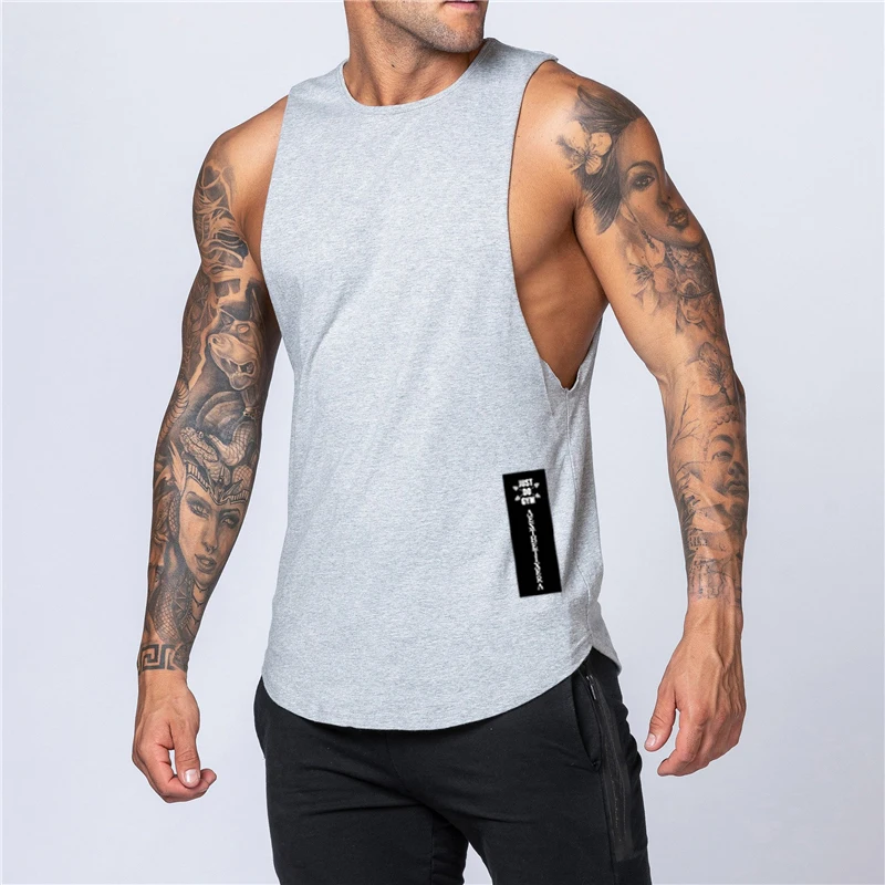 Summer Men Cotton Breathable S - Tank Top Muscle 评论和价格
