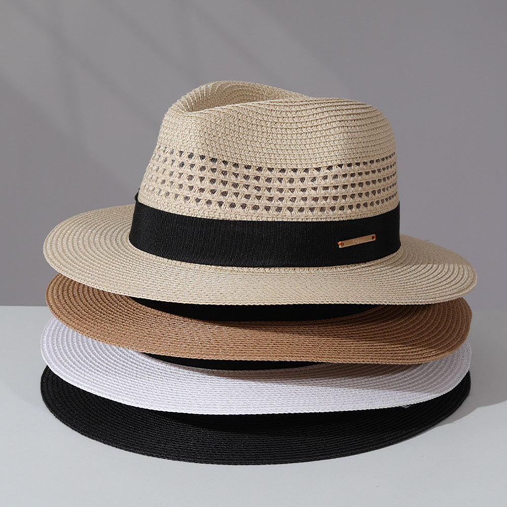 classic straw hat summer Men P - Bucket Hat Straw 评论和价格