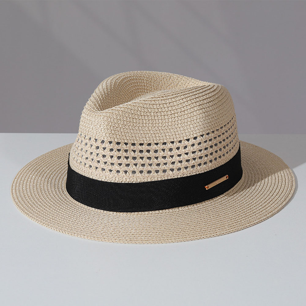 classic straw hat summer Men P - Bucket Hat Straw 评论和价格