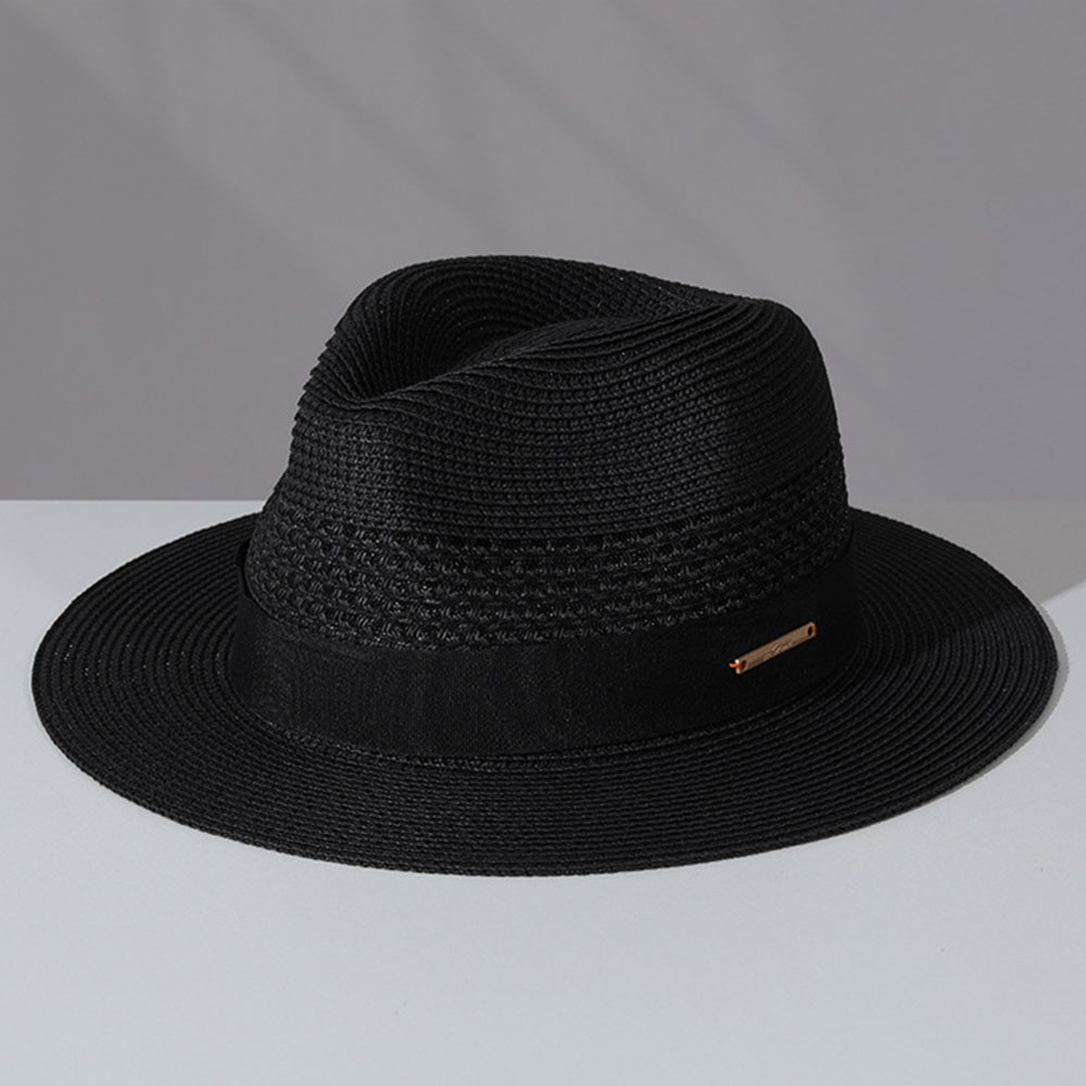 classic straw hat summer Men P - Bucket Hat Straw 评论和价格