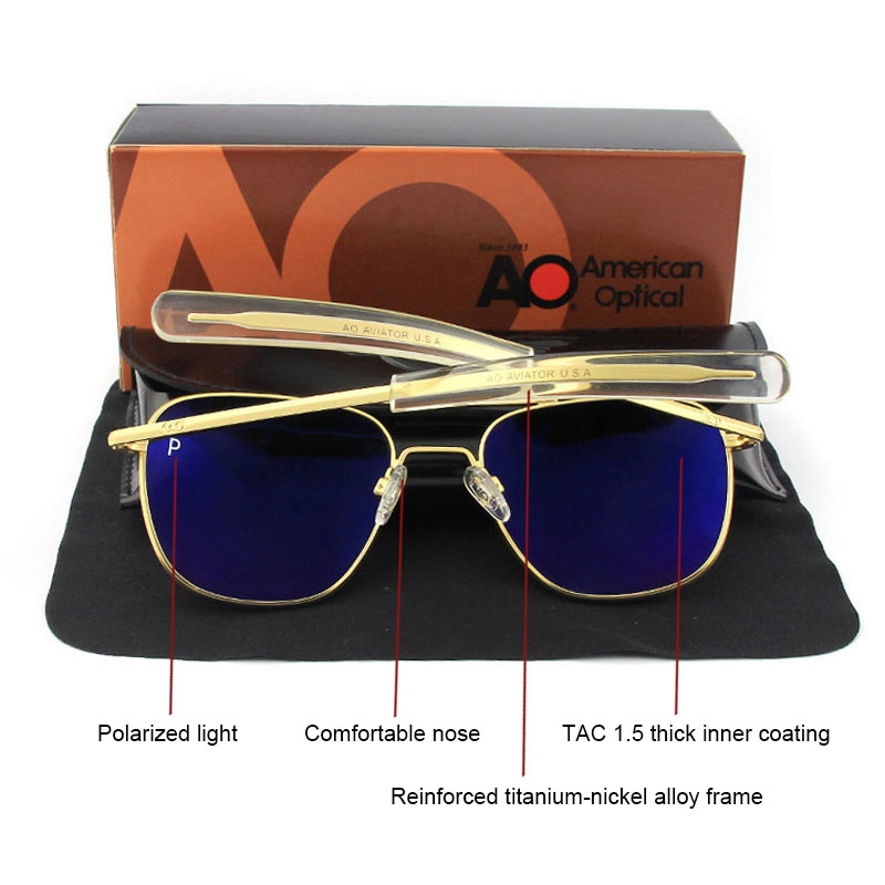 AO Sunglasses Polarized Lens M - Sunglasses Aviator Polarized 评论和价格